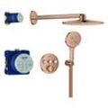 GROHE Unterputz-Duschsystem Grohtherm SmartControl 34863 THM runde Form 3 ASV warm sunset, 34863DA0 34863DA0