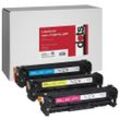 dots Toner kompatibel zu HP 3x 305A (CF370AM), 3er-Set cyan, magenta, gelb