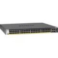 Netgear M4300-52G-PoE+ (GSM4352PB) 48-Port Gigabit PoE+ Stapelbarer Managed Switch mit 4 10G Ports (1000W PSU)