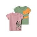 2 Kinder-T-Shirts - Grün - Kinder - Gr.: 98/104