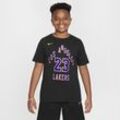 LeBron James Los Angeles Lakers City Edition Nike NBA-T-Shirt für ältere Kinder (Jungen) - Schwarz