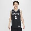 San Antonio Spurs 2022/23 Icon Edition Nike Swingman Trikot (ältere Kinder, Jungen) - Schwarz