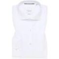 SUPER SLIM Cover Shirt in weiß unifarben, weiß, 39