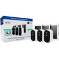 ARLO Smart Home Kamera "2 2K Outdoor Camera 3pack W/3 Solar Panel", Überwachungskameras, weißB:5,3cm H:9,33cm T:5,93cm