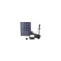 Mauk - Solar Teichpumpen Set Springbrunnen Pumpe Wasserpumpe Gartenpumpe 10 Watt 800 l/h 130 cm Fontänenhöhe mit Zubehör