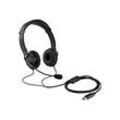 Kensington USB Hi-Fi Headphones - Kopfhörer mit Mikrofon - On-Ear - kabelgebunden - USB