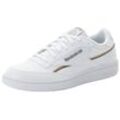 Sneaker REEBOK CLASSIC "CLUB C 85 VEGAN" Gr. 40, braun (weiß, braun) Schuhe Schnürhalbschuhe