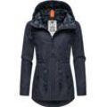 Outdoorjacke RAGWEAR "Monadis" Gr. L (40), blau (metallicblau) Damen Jacken Leichte Übergangsjacke mit wasserdichtem Obermaterial Bestseller