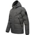 Steppjacke STONE HARBOUR "Romaan" Gr. XL (54), grau (anthrazit), Herren, Obermaterial: 100% Polyester, Futter: Wattierung: Ärmelfutter: Kunstpelz: Jacken gesteppte Winterjacke mit Kapuze