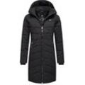 Steppmantel RAGWEAR "Dizzie Coat" Gr. S (36), schwarz (black) Damen Mäntel stylischer, gesteppter Winterparka mit gefütterter Kapuze