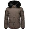 Winterjacke STONE HARBOUR "Halvaar" Gr. XXL (56), grau (dunkelgrau) Herren Jacken stylischer Winterparka mit abnehmbarer Kapuze