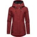 Softshelljacke RAGWEAR "Monadde Softshell" Gr. 4XL (48), rot, Damen, Obermaterial: 97% Polyester, 3% Elasthan, Innenfutter 100% Polyester, Jacken, Praktische Softshell Damenjacke