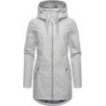 Outdoorjacke RAGWEAR "Mondda" Gr. S (36), grau (hellgrau) Damen Jacken schicker Übergangsparka mit tollen Details