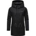 Outdoorjacke RAGWEAR "Urbanna Remake" Gr. L (40), schwarz Damen Jacken stylische Übergangsjacke aus recycelten Materialien