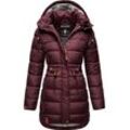 Steppmantel NAVAHOO "Daliee" Gr. L (40), rot (weinrot) Damen Mäntel Übergangsmäntel Stylischer Winterparka mit abnehmbarer Kapuze