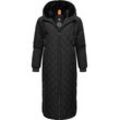 Steppmantel RAGWEAR "Niran" Gr. L (40), schwarz Damen Mäntel stylischer, gesteppter Winterparka mit gefütterter Kapuze