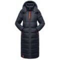 Steppmantel NAVAHOO "Kristallblume" Gr. L (40), blau (navy), Damen, Obermaterial: 100% Polyester, Futter: 100% Polyester, Wattierung: 100% Polyester, Mäntel, modischer, gesteppter Damen Wintermantel