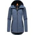 Winterjacke RAGWEAR "Zuzka Winter" Gr. S (36), blau (indigo) Damen Jacken stylischer Winterparka mit Teddyfleece Innenfutter