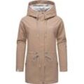 Outdoorjacke RAGWEAR "Urbanna Remake" Gr. L (40), beige (sand) Damen Jacken stylische Übergangsjacke aus recycelten Materialien