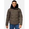 Steppjacke STONE HARBOUR "Witas" Gr. XXL (56), braun (rostbraun) Herren Jacken gesteppte Winterjacke mit abnehmbarer Kapuze