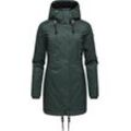 Winterjacke RAGWEAR "Tunned" Gr. L (40), grün (dunkelgrün), Damen, Außenmaterial: 100% Polyester, Innenfutter: 100% Polyester, Wattierung: 100% Polyester, Jacken, stylischer Winterparka mit Teddyfell Innenfutter