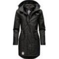 Outdoorjacke NAVAHOO "Deike" Gr. L (40), schwarz Damen Jacken modischer Outdoor Regenmantel