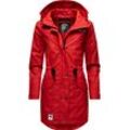 Outdoorjacke NAVAHOO "Deike" Gr. S (36), rot Damen Jacken modischer Outdoor Regenmantel