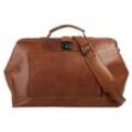 Reisetasche X-ZONE Gr. B/H/T: 42 cm x 29 cm x 22 cm onesize, braun (cognac) Taschen echt Leder