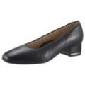 Pumps ARA "GRAZ", Damen, Gr. 3,5 (36), blau (dunkelblau), Glattleder, unifarben, elegant, Schuhe, Abendschuh, Festtagsschuh, Blockabsatz, glänzendes Detail am Absatz