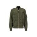 Bomberjacke ALPHA INDUSTRIES "Alpha Industries Men - Bomber Jackets MA-1 VF LW" Gr. S, grün (dunkelgrün), Herren, Shell/Lining: 100% Nylon, Jacken