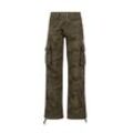 Cargohose ALPHA INDUSTRIES "Alpha Industries Men - Pants Jet Pant Camo", Herren, Gr. 28, Normalgrößen, grün (olive camo), Obermaterial: 100% Baumwolle, Futter: 100% Baumwolle, Hosen