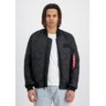 Bomberjacke ALPHA INDUSTRIES "Alpha Industries Men - Bomber Jackets MA-1 ALS" Gr. L, schwarz Herren Jacken