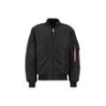 Bomberjacke ALPHA INDUSTRIES "Alpha Industries Men - Bomber Jackets MA-1 Dragon EMB" Gr. L, schwarz (schwarz, schwarz) Herren Jacken