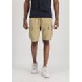 Sweatshorts ALPHA INDUSTRIES "Alpha Industries Men - Shorts Ripstop Jogger Short", Herren, Gr. L, Normalgrößen, beige (sand), Obermaterial: 100% Baumwolle, Hosen