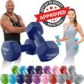 Miweba Sports Gymnastikhanteln 2er-Set NKH100, bodenschonend, 0,5-10 kg, Anti-Rutsch-Oberfläche (Königsblau, 2x 8,0 Kg)