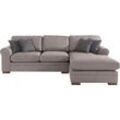 Ecksofa HOME AFFAIRE "Broughton L-Form", beige, B:279cm H:92cm T:178cm, 100% Polyester, Sofas, weicher Sitzkomfort, incl. 4 Zierkissen, Keder