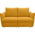 Schlafsofa "LOOKS XII", orange (mango), B:180cm H:100cm T:97cm, 92% Polyester, 8% Nylon, LOOKS BY WOLFGANG JOOP, Sofas, mit Bettfunktion, Kissenoptik, Boxspring-Polsterung