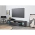 Lowboard INOSIGN "Essential", schwarz (anthrazit matt), B:160cm H:35cm T:30cm, FSC-zertifizierter Holzwerkstoff, Sideboards, Breite 160 cm