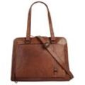 Shopper SPIKES & SPARROW, Damen, Gr. B/H/T: 37cm x 30cm x 7cm onesize, braun (cognac), Leder, unifarben, leicht glänzend, Taschen, echt Leder