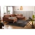 Wohnlandschaft HOME AFFAIRE "Navan, U-Form", braun (zimt), B:313cm H:85cm, Sofas, Wohnlandschaft, wahlweise mit Bettfunktion und Kopfstütze