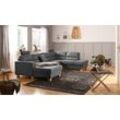 Wohnlandschaft HOME AFFAIRE "Navan, U-Form", grau (dunkelgrau), B:313cm H:100cm, Sofas, Wohnlandschaft, wahlweise mit Bettfunktion und Kopfstütze