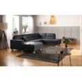 Wohnlandschaft HOME AFFAIRE "Navan, U-Form", grau (dunkelgrau), B:313cm H:85cm, Sofas, Wohnlandschaft, wahlweise mit Bettfunktion und Kopfstütze