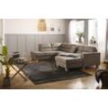 Wohnlandschaft HOME AFFAIRE "Navan, U-Form", beige, B:313cm H:85cm, Sofas, Wohnlandschaft, wahlweise mit Bettfunktion und Kopfstütze