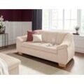 2,5-Sitzer SIT & MORE "Santo", beige (creme), B:201cm H:82cm T:93cm, Sofas, mit Federkern