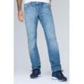 Comfort-fit-Jeans CAMP DAVID Gr. 30, Länge 32, blau Herren Jeans mit Kontrast-Steppungen