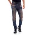 Slim-fit-Jeans CIPO & BAXX Gr. 31, Länge 34, braun Herren Jeans im 5-Pocket Style in Straight Fit