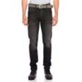 Slim-fit-Jeans CIPO & BAXX Gr. 32, Länge 34, schwarz Herren Jeans im Slim-Fit Schnitt