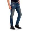 Slim-fit-Jeans CIPO & BAXX Gr. 29, Länge 32, blau Herren Jeans im 5-Pocket Style in Straight Fit