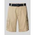 Regular Fit Cargoshorts mit Gürtel