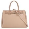 Henkeltasche CLUTY Gr. B/H/T: 40cm x 28cm x 10cm onesize, beige (natur) Damen Taschen echt Leder, Made in Italy